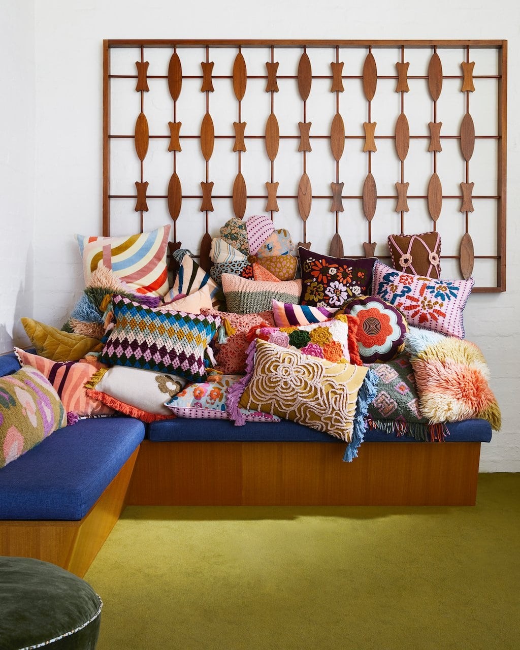best cushions australia sage and clare coloured cushions retro vibe