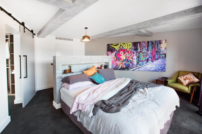 Blocktagon Master Bedroom Reveals Kingi and Caro Graffiti Art Bedroom