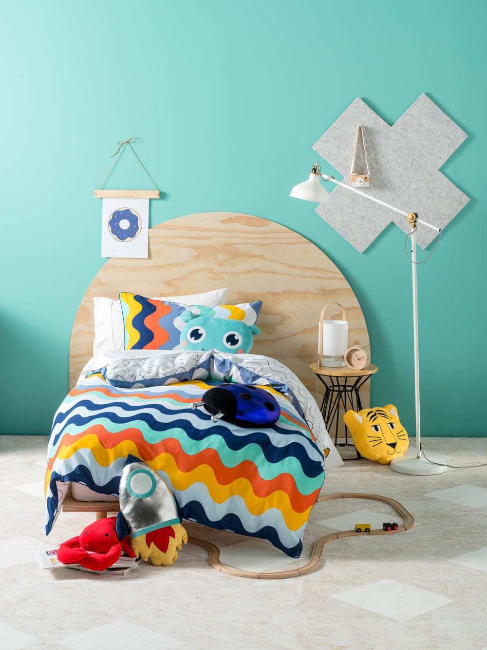 colourful kids striped bedding set from linen house