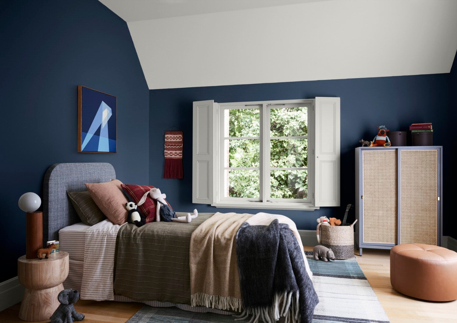 dulux dark blue little boys bedroom paint colours