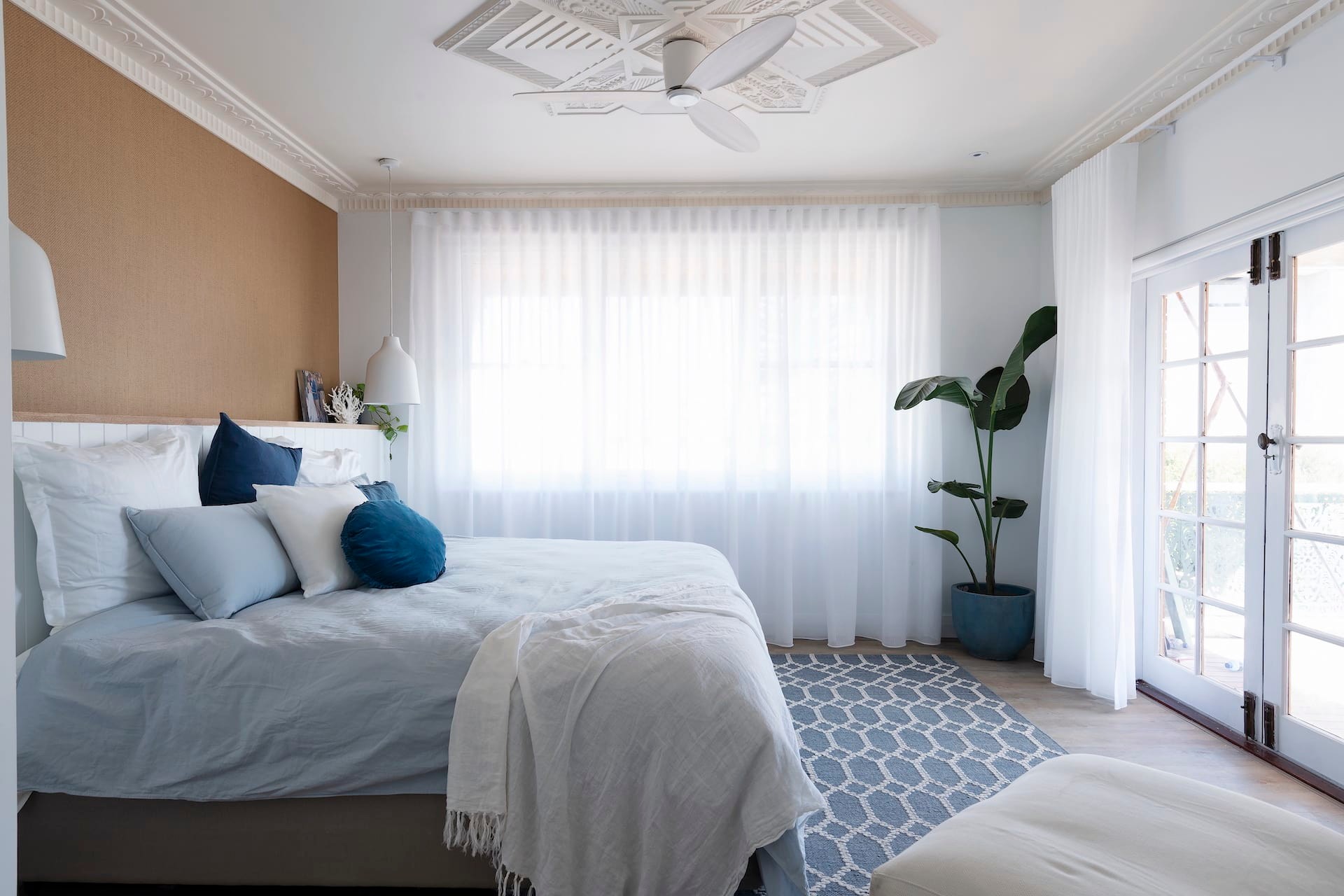 house rules 2020 tanya and dave reveal hamptons coastal master bedroom with sheers