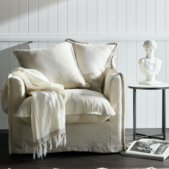 hyde park home white linen armchair temple and webster