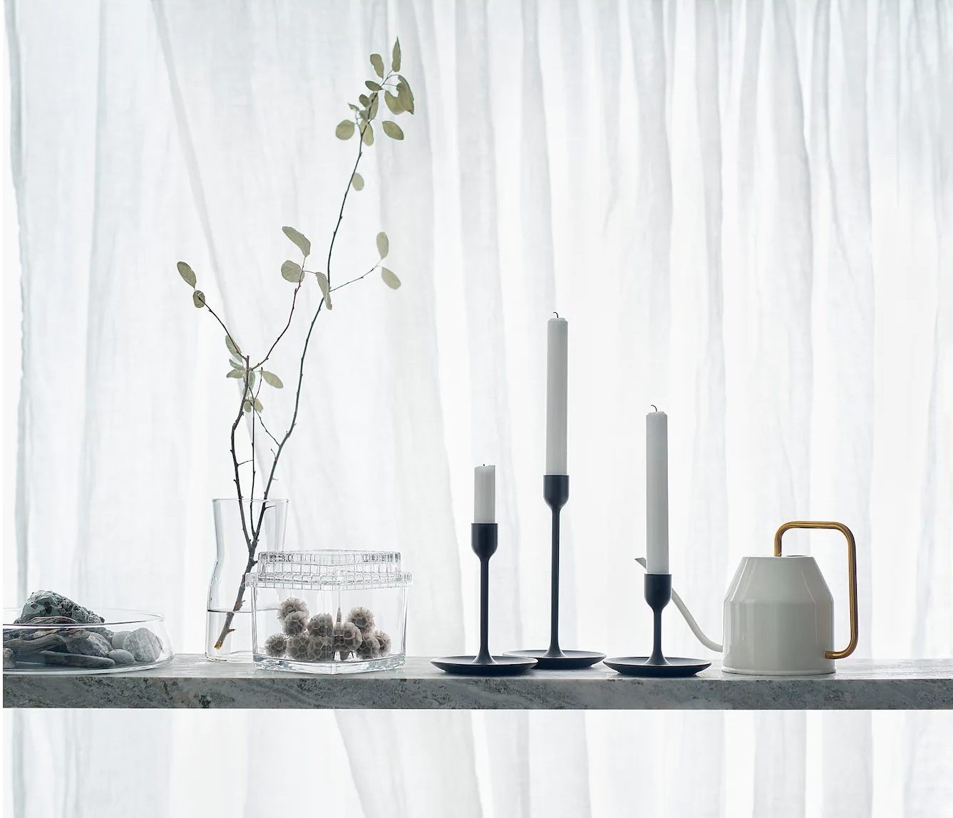 ikea fulltalig candlestick in black designer candle holders australia