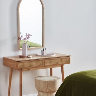 light oak arched mirror bohemian decor ideas temple and webster
