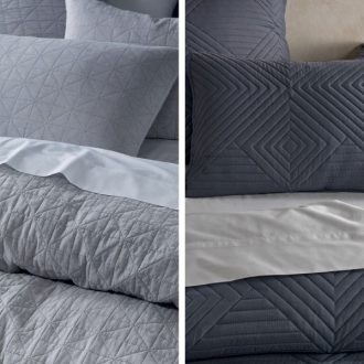 textured bedding sets grey lorraine lea
