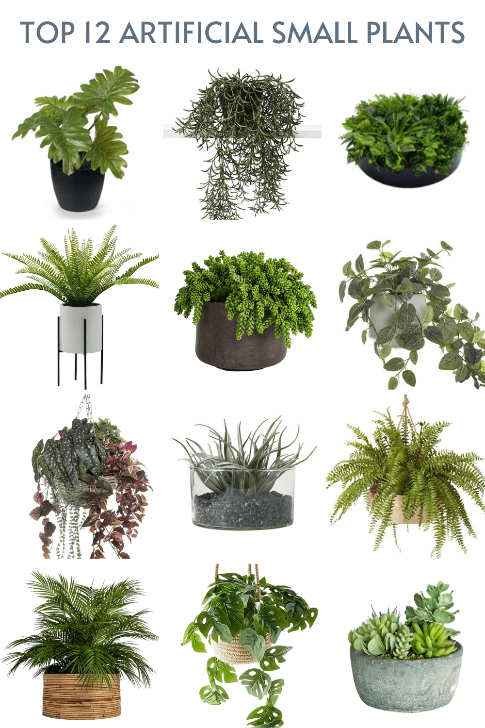 small fake plants in pots mood board australia